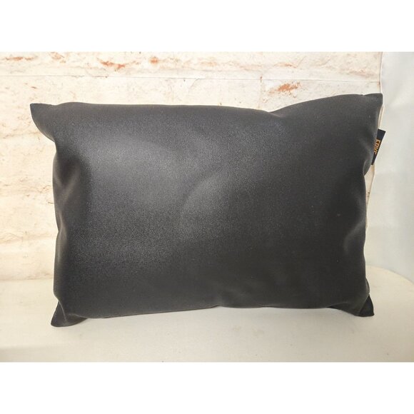 Frye Pillow Sleek Modern Faux Leather Weave Pattern 17" X 12" - Picture 3 of 5